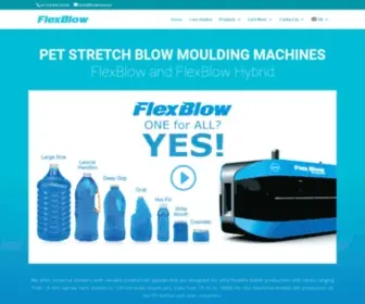 Flexblow.com(The Most Flexible PET Stretch Blow Moulding Solutions) Screenshot