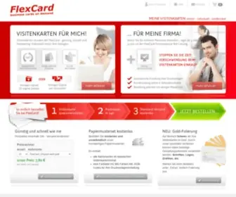 Flexcard.de(Visitenkarten von FlexCard) Screenshot