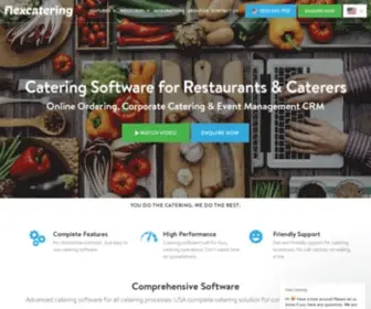 Flexcateringhq.com(Flex is the best online catering software for catering businesses) Screenshot