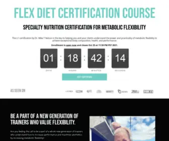 FlexDiet.com(Become a Metabolic Flexibility Nutrition Expert) Screenshot