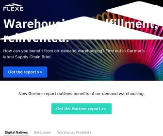 Flexe.com(Omnichannel Logistics Programs for the Modern Enterprise) Screenshot