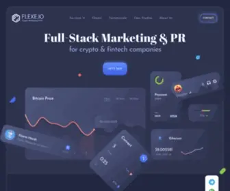 Flexe.io(Full-stack marketing & PR for crypto & fintech companies) Screenshot