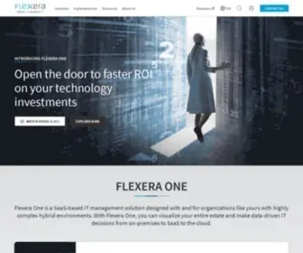 Flexera.com(IT and Cloud Management) Screenshot