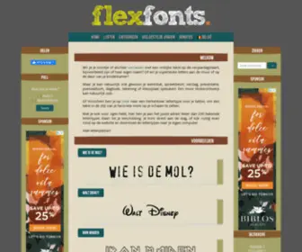 Flexfonts.be(Gratis bekende lettertypes voor je taart) Screenshot