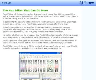 Flexhex.com(The Professional Hex Editor for Files and Disks) Screenshot