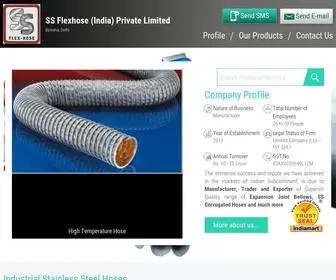 Flexhoseindia.com(New Item and Expansion Joint Bellows Manufacturer) Screenshot