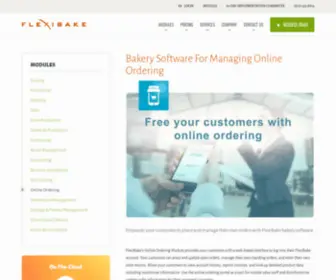Flexibakeonline.com(Flexibake bakery management software) Screenshot