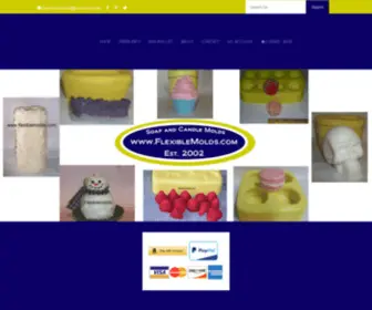 Flexiblemolds.com(  We offer a huge selection of candle and soap molds) Screenshot