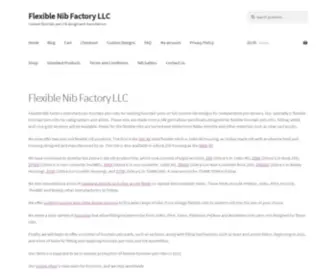 Flexiblenib.com(Custom fountain pen nib design and manufacture) Screenshot