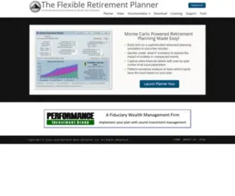 Flexibleretirementplanner.com(The Flexible Retirement Planner) Screenshot