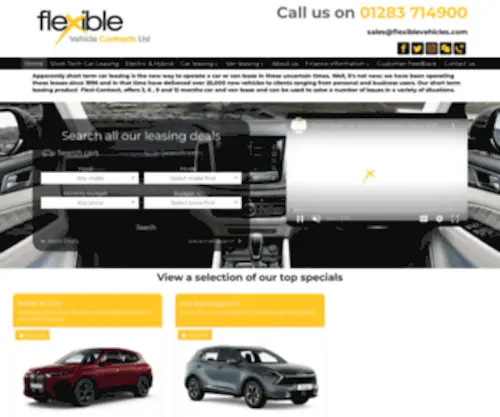 Flexiblevehicles.com(Car leasing short term lease and leasing 3 months to 4 years) Screenshot