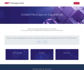 Flexicapture.com(ABBYY FlexiCapture Cloud) Screenshot