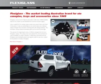 Flexiglass.com.au(Ute Canopies and Trays) Screenshot