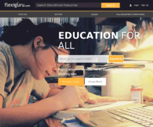 Flexiguru.com(Online Courses by Flexiguru) Screenshot