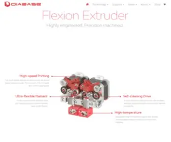 Flexionextruder.com(Extruder retrofit kit for 3D printers) Screenshot