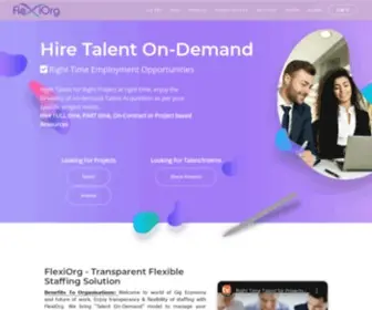 Flexiorg.com(Gig Economy Ecosystem) Screenshot