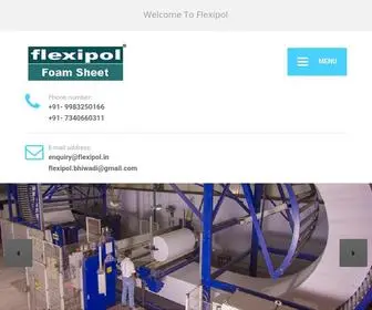 Flexipol.in(Industrial Foam Manufacturer & Supplier In India) Screenshot