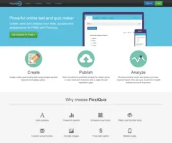 Flexiquiz.com(Online test generator) Screenshot
