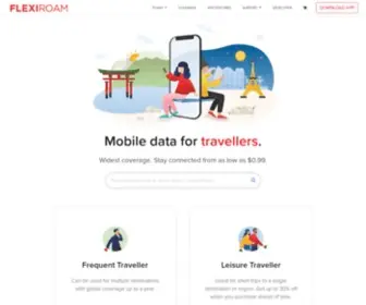 Flexiroam.com(Creating a Connected World) Screenshot