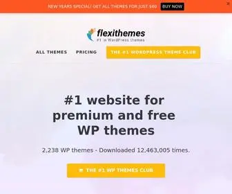 Flexithemes.com(#1 WP Themes Club) Screenshot