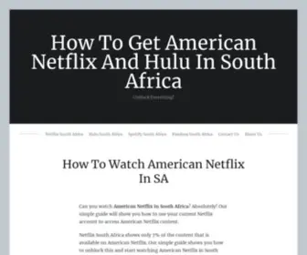 Flexitsouthafrica.com(How To Watch American Netflix in SA) Screenshot