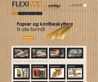 Flexiwell.dk(Emballager til alle formål) Screenshot