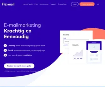 Flexmail.be(Flexmail Email Marketing) Screenshot