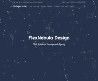 Flexnebula.com("The Right Business Partner To Trust". Our mission) Screenshot