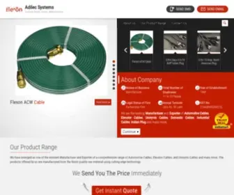 Flexoncables.in(Adilec Systems) Screenshot