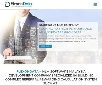 Flexondata.com(MLM Software) Screenshot