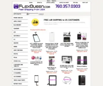 Flexqueen.com(Apple and Android repair parts shipped FAST from the USA) Screenshot