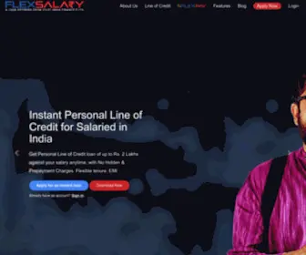 Flexsalary.com(Apply for Instant Personal Line of Credit Online) Screenshot