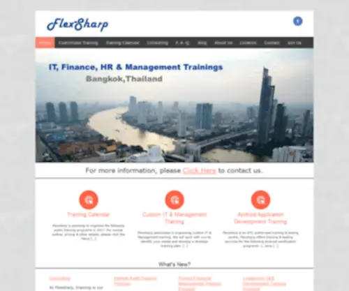 Flexsharp.com(IT, HR, Finance, Cisco Training in Bangkok, Thailand) Screenshot