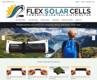 Flexsolarcells.com(Flexible, Rollable, and Foldable Solar Panels) Screenshot