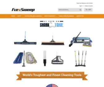 Flexsweep.com(World's Toughest and Finest Industrial Cleaning Tools) Screenshot