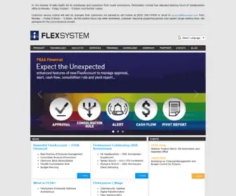 Flexsystem.com(Official Website of FlexSystem/FlexAccount) Screenshot