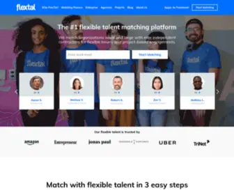 Flextal.com(The #1 flexible talent matching platform) Screenshot