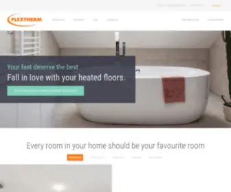 Flextherm.com(Planchers chauffants) Screenshot