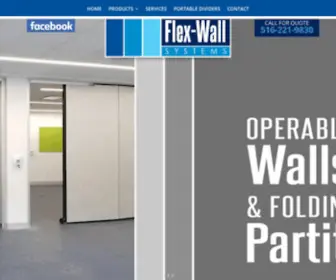 Flexwallsystems.com(Flex-Wall Systems Operable Walls Accordion Walls Folding Doors Glass Moveable Walls Partitions Security Grills) Screenshot