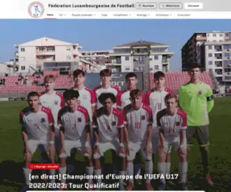 FLF.lu(Fédération Luxembourgeoise de Football) Screenshot