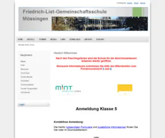 FLGMS-Moessingen.de(Friedrich-List-Gemeinschaftsschule Mössingen) Screenshot