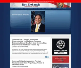 Flgov.com(Florida Governor Ron DeSantis) Screenshot