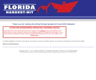 Flhardesthithelp.org(Florida Hardest Hit) Screenshot