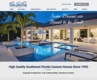 FLHFL.com(Naples Residential New Custom Homes & Builders) Screenshot