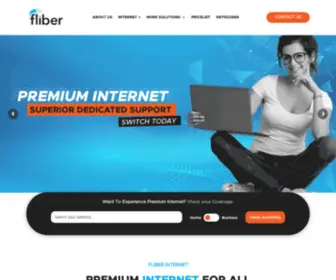 Fliber.co.za(Premium Fibre & Wireless Internet Providers in SA) Screenshot