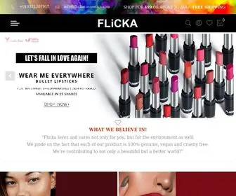 Flickacosmetics.com(Buy Cosmetic Products Online) Screenshot