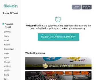 Flickbin.tv(Discover and rank the best videos on the web) Screenshot