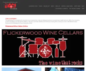 Flickerwood.com(Flickerwood Wine Cellars) Screenshot