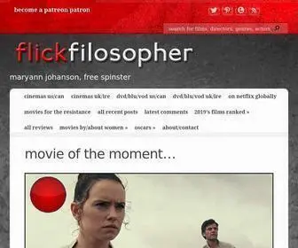 Flickfilosopher.com(Film criticism by maryann johanson) Screenshot