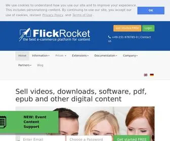 Flickrocket.com(Sell Video) Screenshot